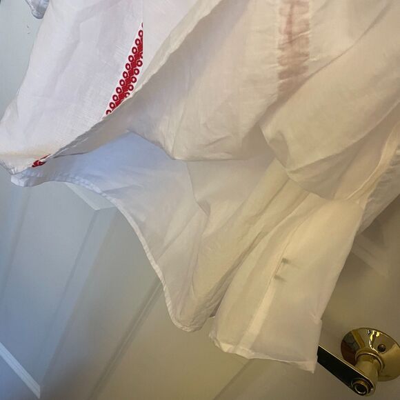 Lane Bryant NWT Embroidered Top Boho 100% Cotton Gauzy Cottagecore Prairie - Picture 10 of 12